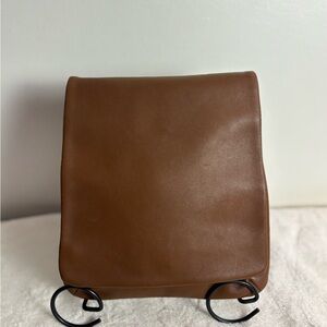 Coach VTG Brown Front Flap Crossbody Bag w/ Sleek Leather Finish